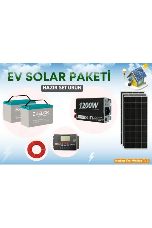 Güneş Enerji Paketi Yaz Kış Kullanım Solar Paket Güneş Enerji Paketi Yaz Kış Kullanım Solar Paket